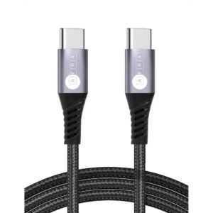 AFRA USB Charging Cable AF-0006TYPC – 3A, 60W, Nylon-Braided Type-C, 1m, Durable & Tangle-Free