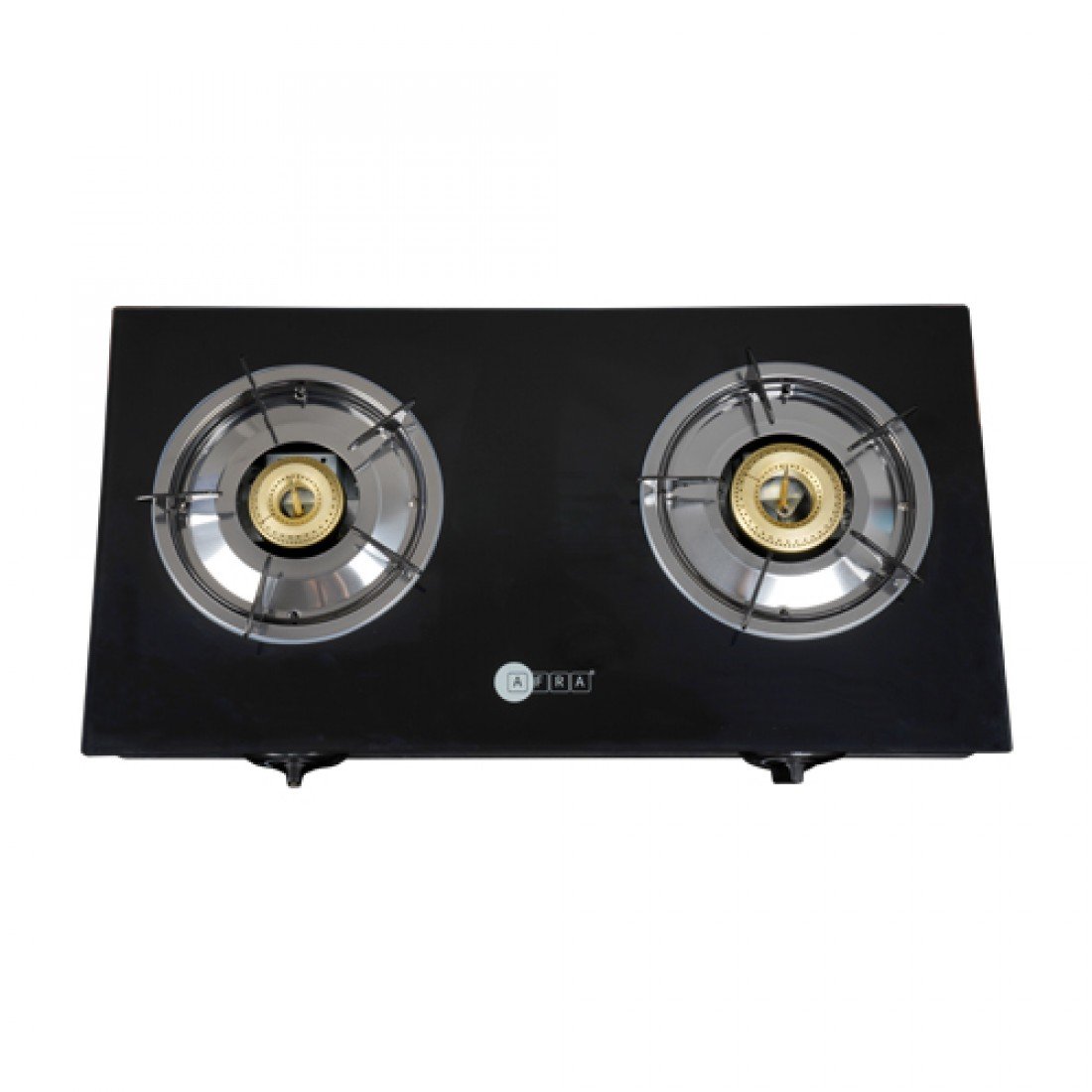 AFRA 2-Burner Gas Stove, Ceramic Ignition, Tempered Glass Top, SS Body – AF-0002GSBK - Image 3