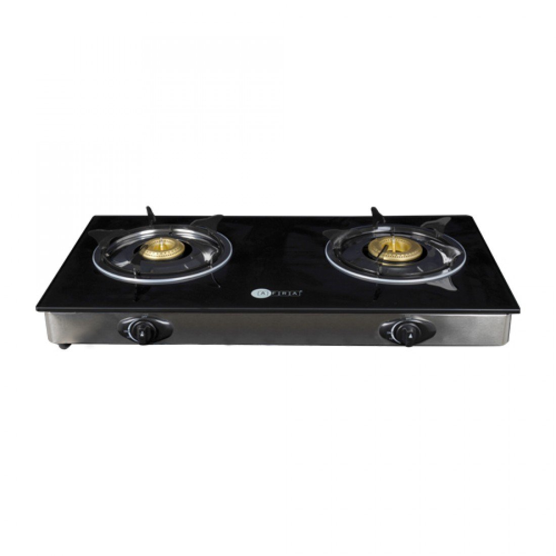 AFRA 2-Burner Gas Stove, Ceramic Ignition, Tempered Glass Top, SS Body – AF-0002GSBK - Image 2